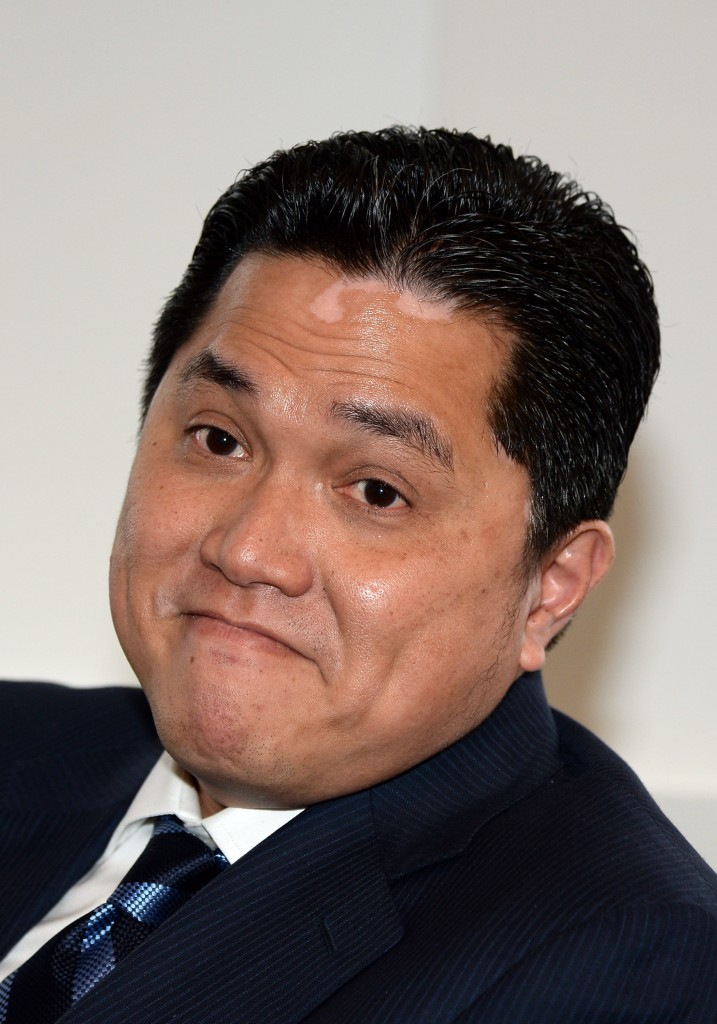 Erik Thohir nel febbraio 2014, da poco presidente dell'Inter. Claudio Villa/Getty Images