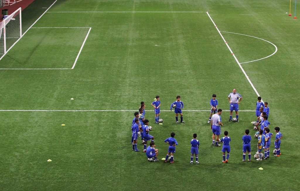 Local Children Participate In Football Programs at ASPIRE Academy for Sports Excellence