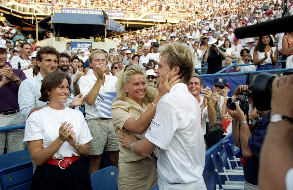 Stefan Edberg e Annette Olson