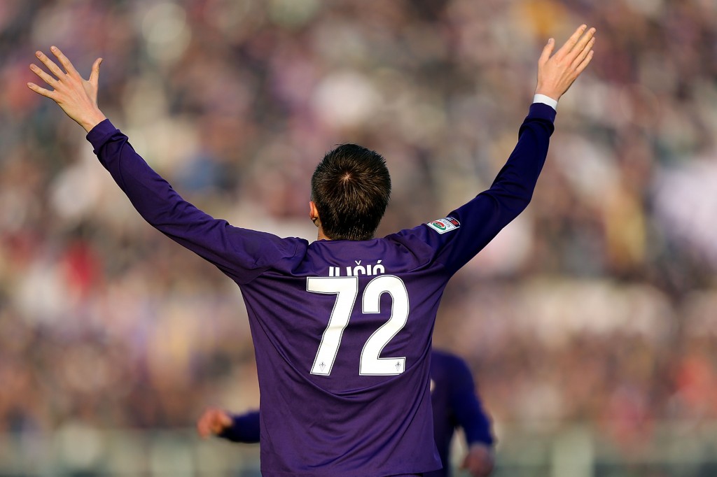 Iličić, in gol contro il Chievo Verona, dicembre 2015 (Gabriele Maltinti/Getty Images)