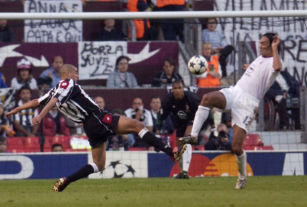 Finale di Champions 2003, a Manchester. Paul Barker/AFP/Getty Images