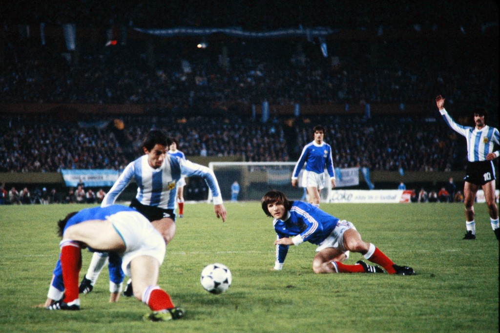 Un momento di Argentina-Francia, 6 giugno 1978. AFP/Getty Images