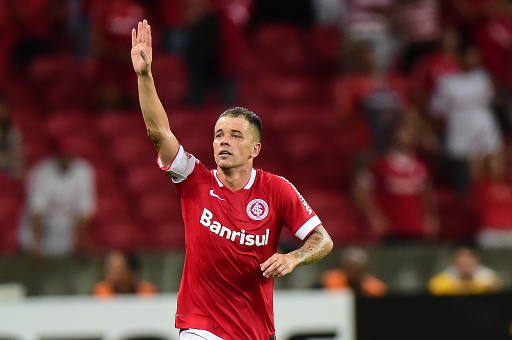 Libertadores 2015, Andrés ha appena segnato contro la U de Chile (Vinicius Costa/Afp/Getty Images)