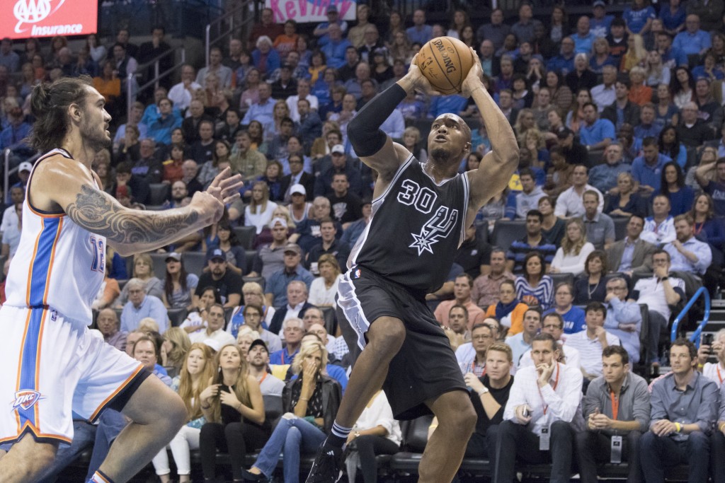 Contro Steven Adams degli Oklahoma City Thunder, lo scorso 28 ottobre (J Pat Carter/Getty Images)