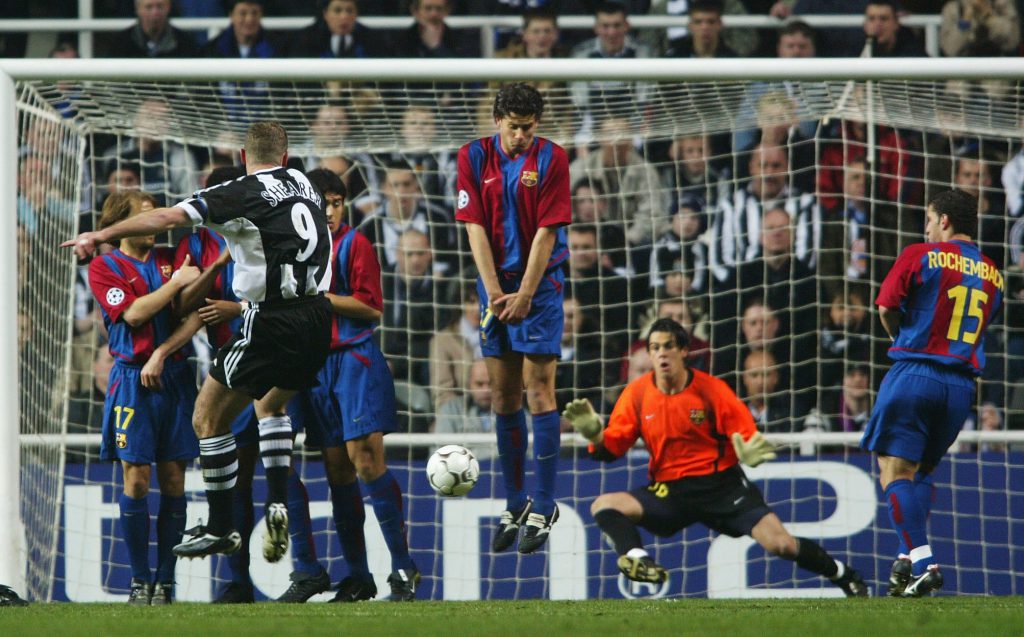 2003, contro il Barça in Champions (Laurence Griffiths/Getty Images)