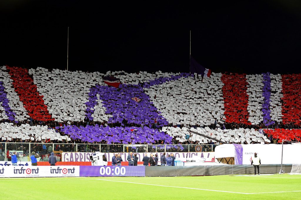 La curva Fiesole prima della gara contro la Juventus (Gabriele Maltinti/Getty Images)