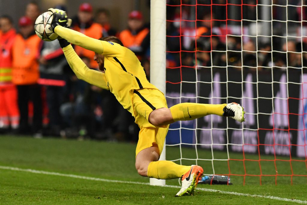 Il rigore parato da Oblak a Muller nella semifinale di ritorno di Champions (Lukas Barth/AFP/Getty Images)