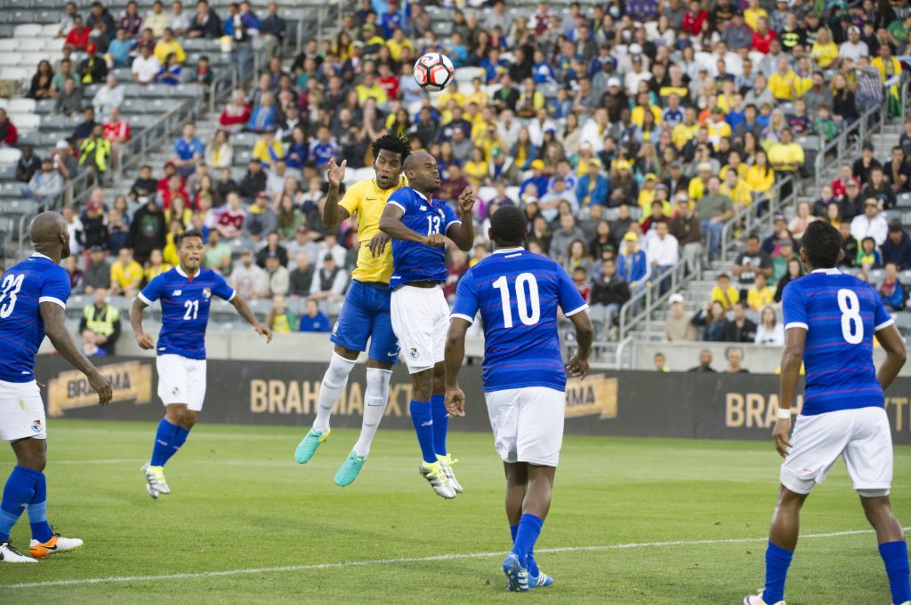 Un momento dell'amichevole tra Panama e Brasile del 29 maggio, finita 2-0 per i verdeoro (Jason Connolly/AFP/Getty Images)