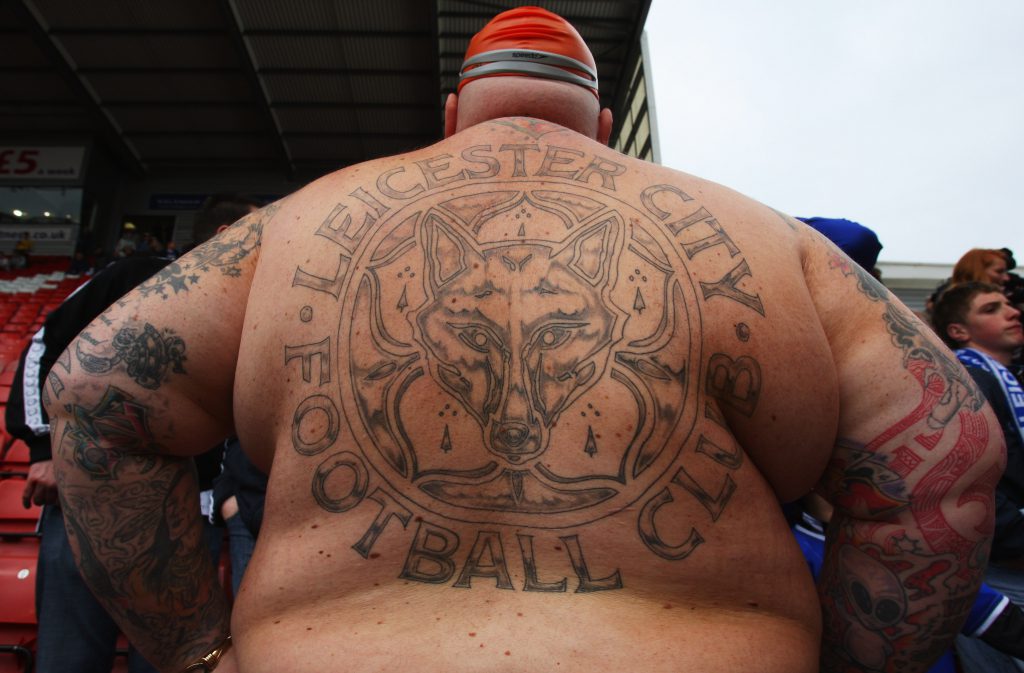 STOKE-ON-TRENT, UNITED KINGDOM - MAY 04: MAY 04: A Leicester fan look turns his back on the players after todays draw sees them relegated to League One next season after the Coca-Cola Championship match between Stoke City and Leicester City at Britannia Stadium on May 4, 2008 in Stoke, England. (Photo by Mark Thompson/Getty Images)