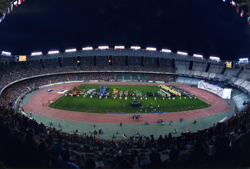 Stadio San Nicola, Bari: l'inaugurazione dei Giochi del Mediterraneo 1997