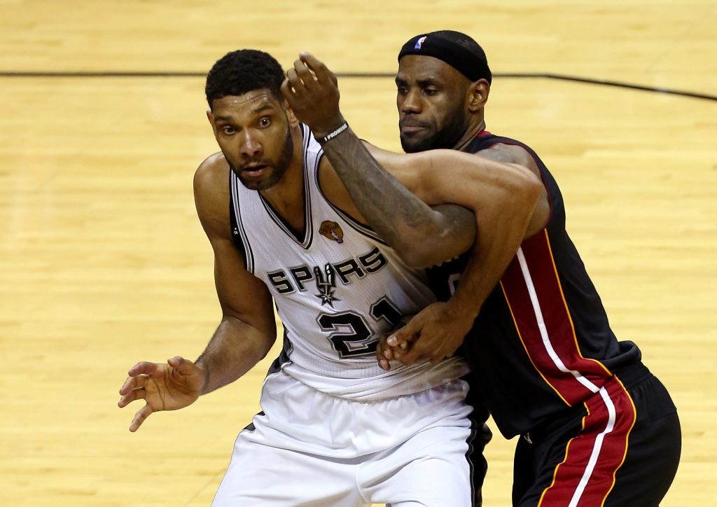 Tim Duncan, Lebron James