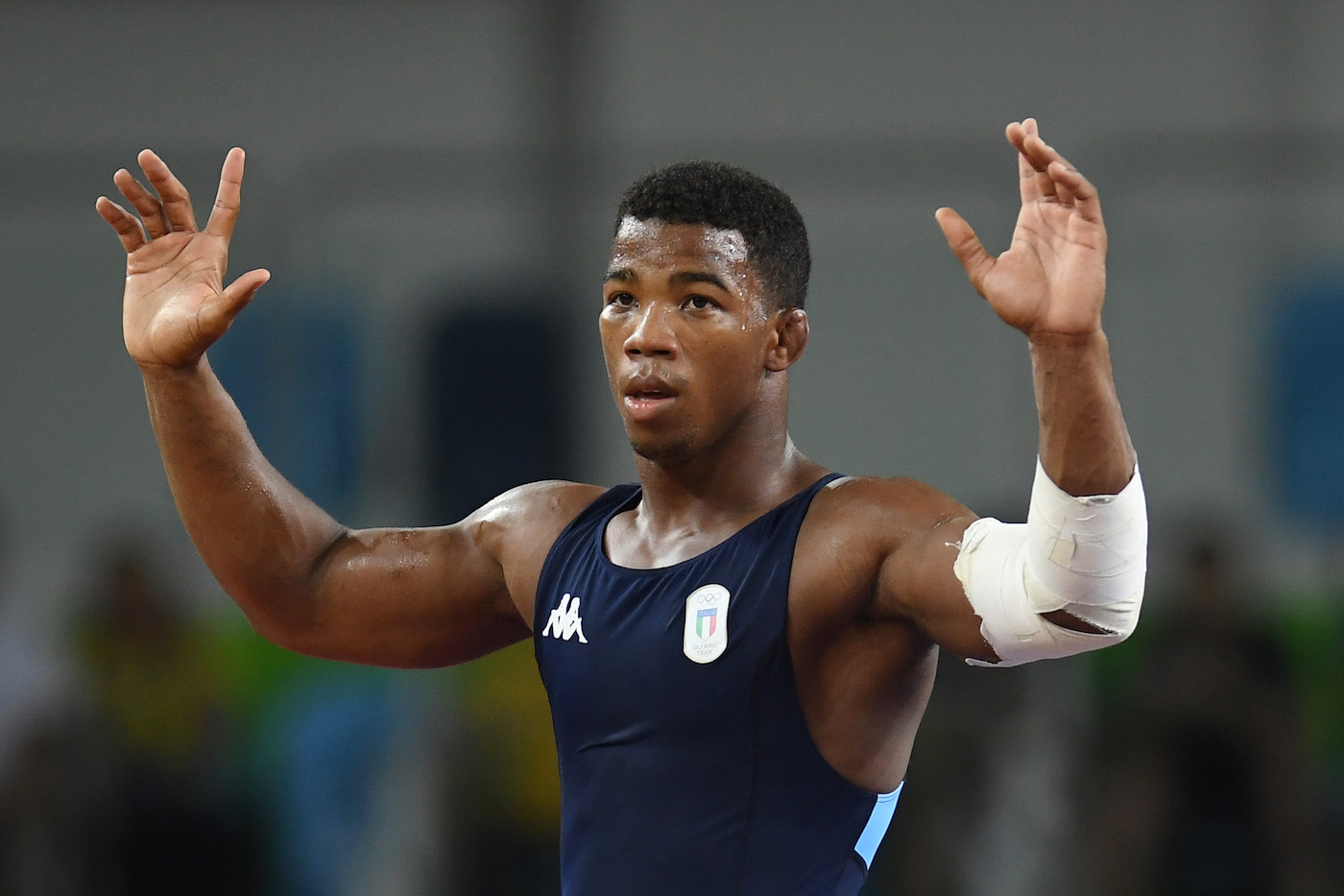 Frank dopo la vittoria del bronzo a Rio (Laurence Griffiths/Getty Images)