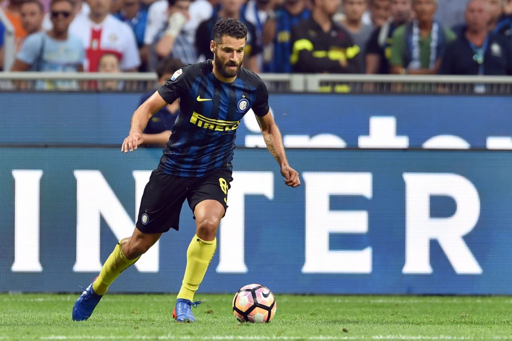 Antonio Candreva in azione contro il Palermo (Giuseppe Cacace/AFP/Getty Images)