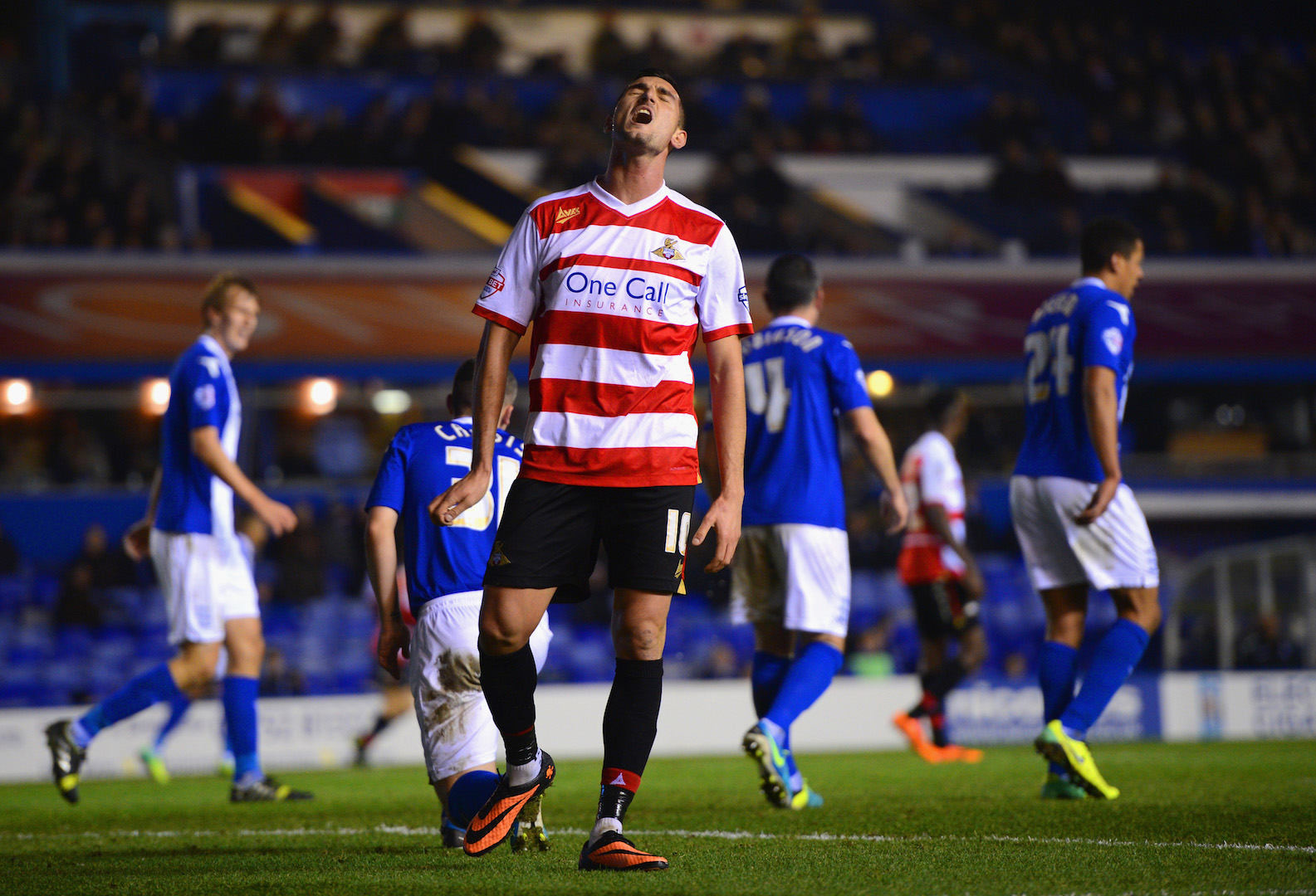 BIRMINGHAM, ENGLAND - DECEMBER 03: of Birmingham City during the Sky Bet Championship match between Birmingham City and Doncaster Rovers at St Andrews Stadium on December 03, 2013 in Birmingham, England, (Photo by Michael Regan/Getty Images)