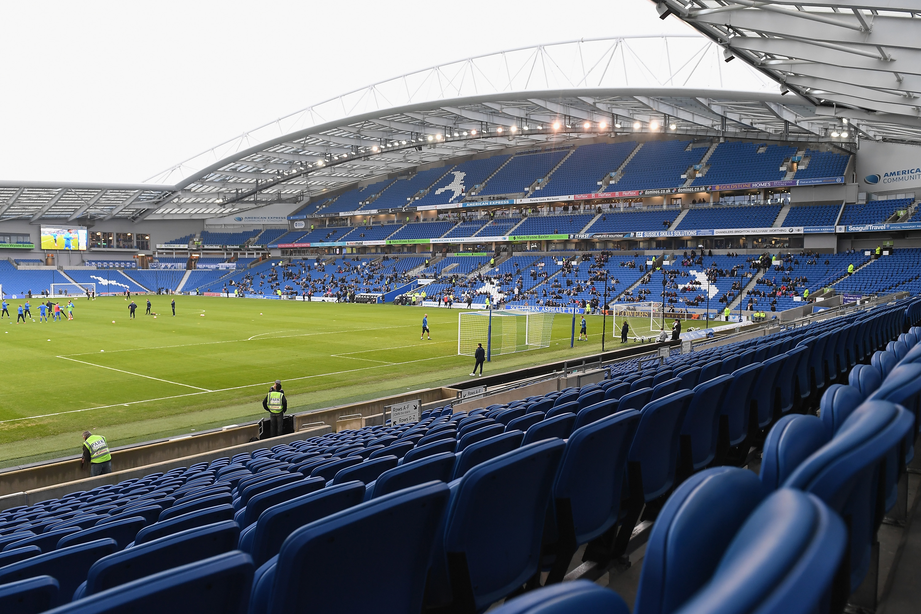 BRIGHTON, ENGLAND - JANUARY 07: A crowd of only 10,000 is expected for The Emirates FA Cup Third Round match between Brighton & Hove Albion and Milton Keynes Dons at Amex Stadium on January 7, 2017 in Brighton, England. (Photo by Mike Hewitt/Getty Images)