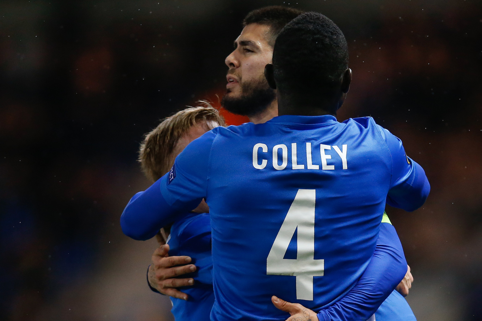 Genk's Alejandro Pozuelo celebrates after scoring during the UEFA Europa League return leg of the 1/16 finals football match between Belgian RC Genk and Romanian Club Astra Giurgiu, on February 23, 2017, in Genk. / AFP / Belga / BRUNO FAHY / Belgium OUT (Photo credit should read BRUNO FAHY/AFP/Getty Images)