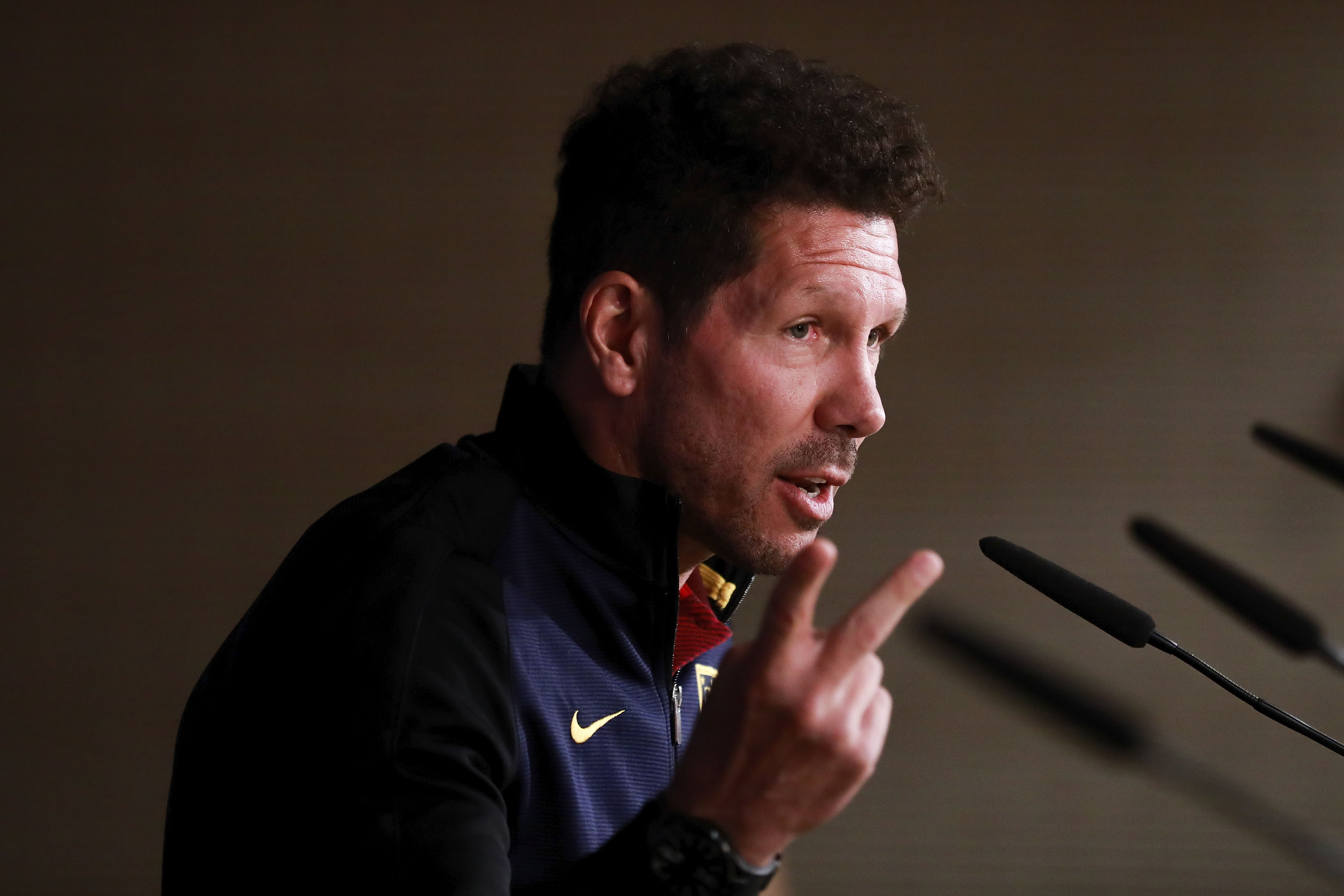 Atletico Madrid Training and Press Conference