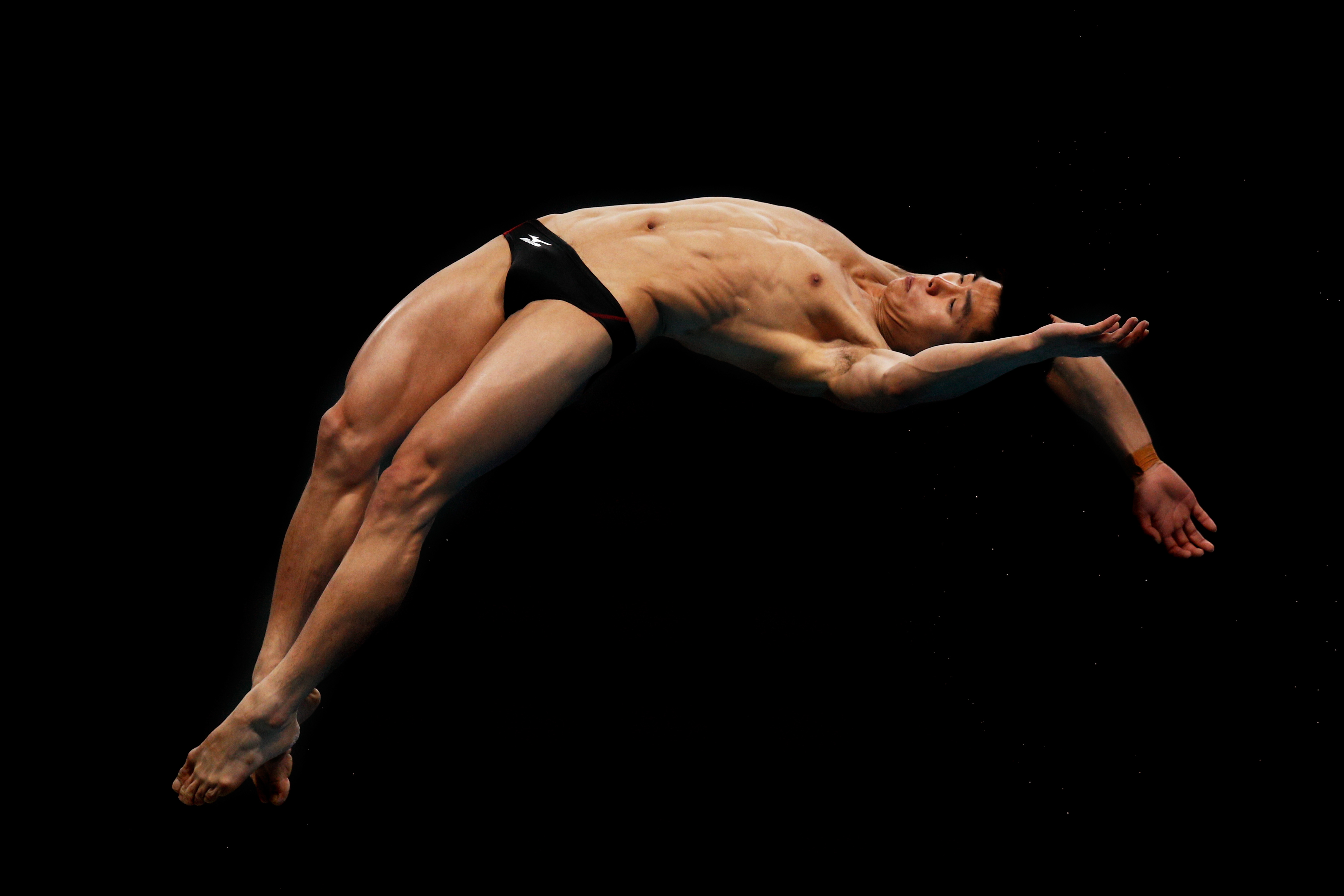 BUDAPEST, HUNGARY - JULY 21: Myong Hyon II of Democratic People's Republic of Korea competes during the the Men's Diving 10m Platform, preliminary round on day eight of the Budapest 2017 FINA World Championships on July 21, 2017 in Budapest, Hungary. (Photo by Adam Pretty/Getty Images)